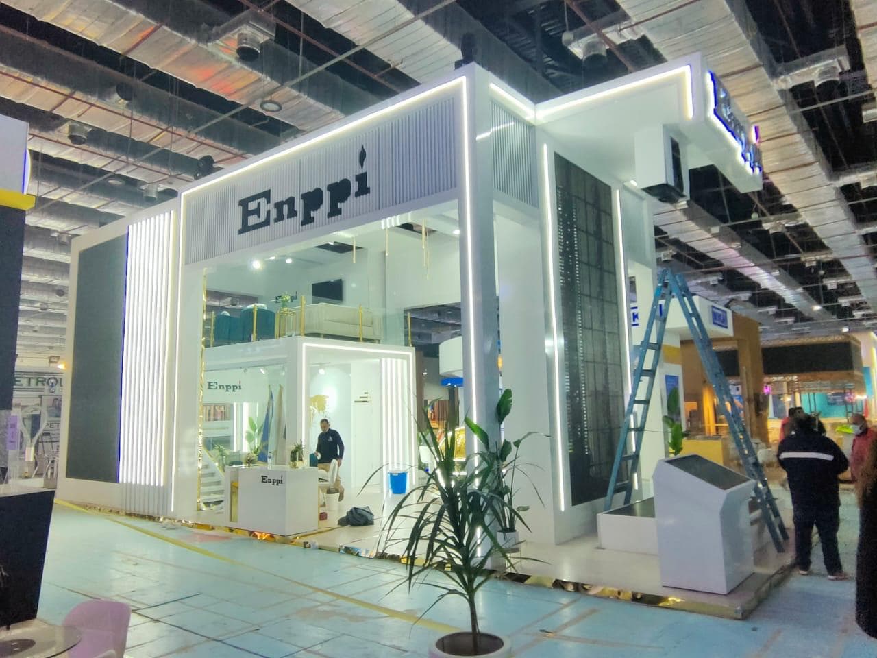 Ground-floor display area, Equal's stand for Enppi